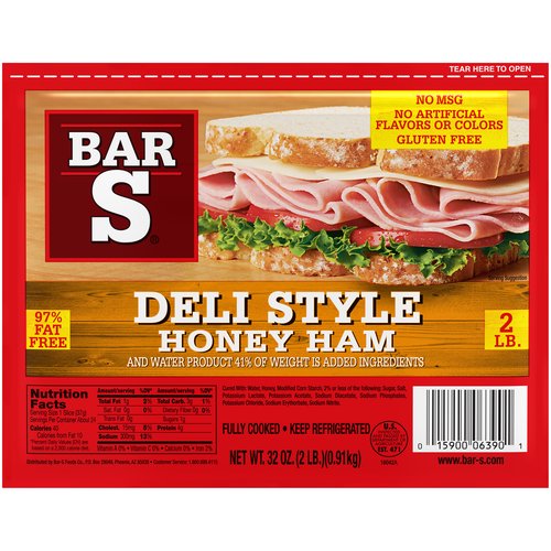 Bar S Deli Style Honey Ham, 32 oz