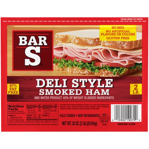 Bar-S Deli Style Smoked Ham, 32 oz