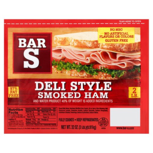 Bar-S Deli Style Smoked Ham, 32 oz