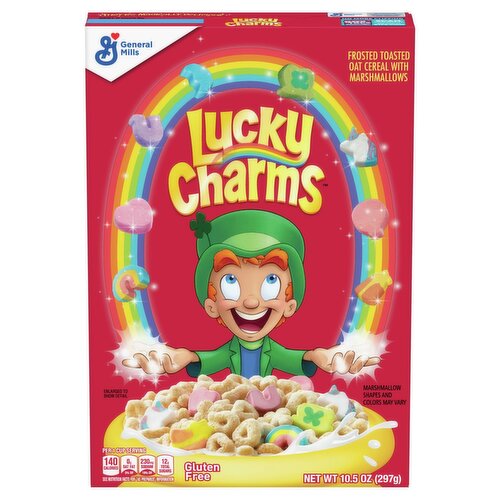 General Mills Lucky Charms Frosted Toasted Oat Cereal with Marshmallows, 10.5 oz