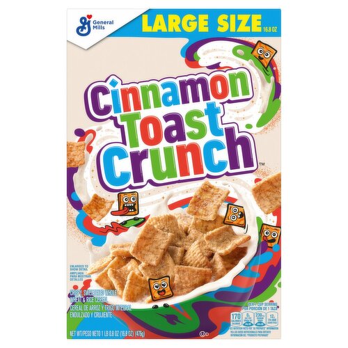 General Mills Cinnamon Toast Crunch Crispy Sweetened Whole Wheat & Rice Cereal, 1 lb 0.8 oz