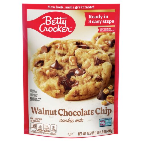 Betty Crocker Walnut Chocolate Chip Cookie Mix, 17.5 oz