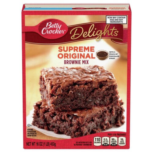 Betty Crocker Delights Supreme Original Brownie Mix, 16 oz