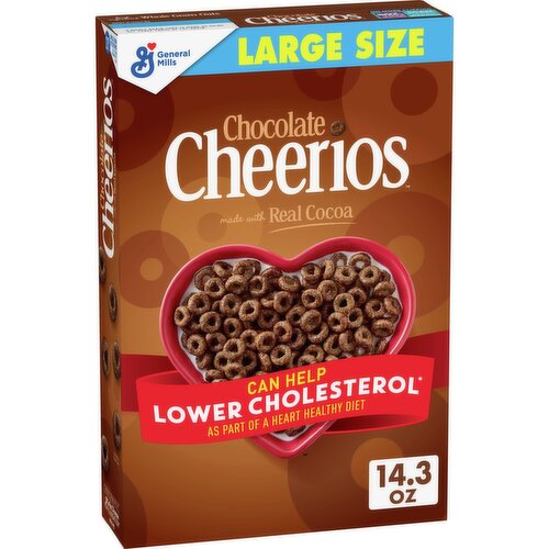General Mills Cheerios Chocolate Cereal Large Size, 14.3 oz