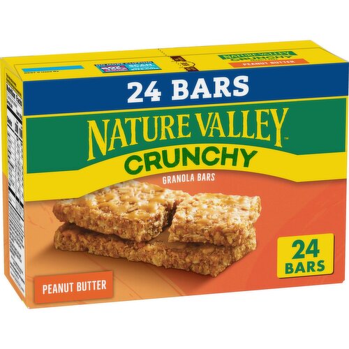 Nature Valley Peanut Butter Crunchy Granola Bars, 1.49 oz, 12 count