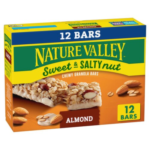 Nature Valley Sweet & Salty Nut Almond Chewy Granola Bars, 1.2 oz, 12 count