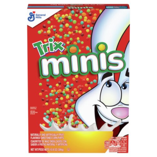 General Mills Trix Minis Fruit Flavored Sweetened Corn Puffs, 10.8 oz