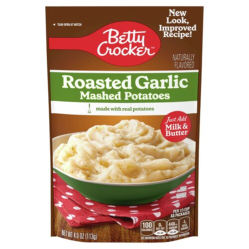 Betty Crocker Roasted Garlic Mashed Potatoes, 4 oz