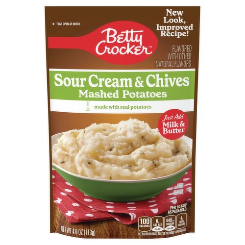 Betty Crocker Sour Cream & Chives Mashed Potatoes, 4.0 oz