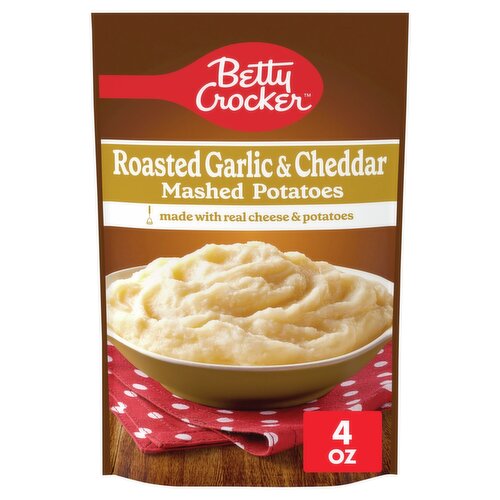Betty Crocker Roasted Garlic & Cheddar Mashed Potatoes, 4.0 oz