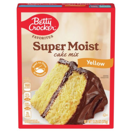 Betty Crocker Super Moist Favorites Yellow Cake Mix, 13.25 oz