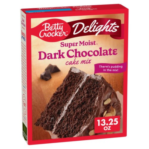 Betty Crocker Super Moist Delights Dark Chocolate Cake Mix, 13.25 oz