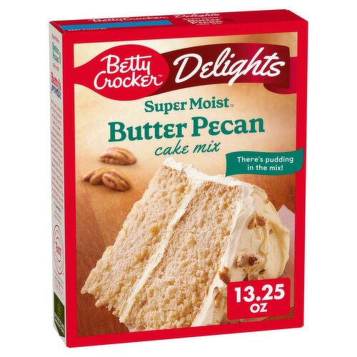 Betty Crocker Delights Super Moist Butter Pecan Cake Mix, 13.25 oz