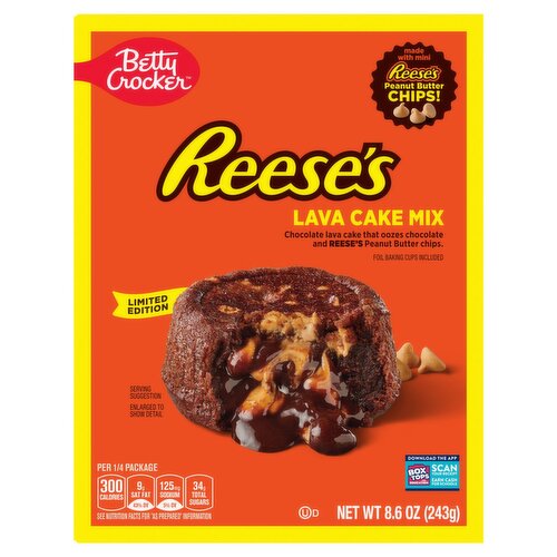 Betty Crocker Reese's Lava Cake Mix Limited Edition, 8.6 oz