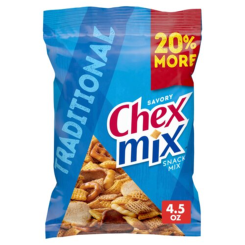 Chex Mix Traditional Snack Mix, 4.5 oz