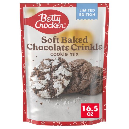 Betty Crocker Soft Baked Chocolate Crinkle Cookie Mix Limited Edition, 16.5 oz