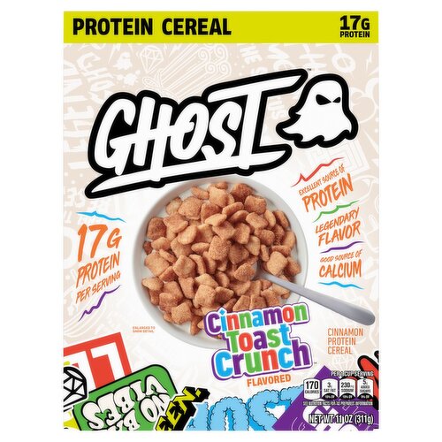 Ghost Cinnamon Toast Crunch Flavored Cinnamon Protein Cereal, 11 oz
