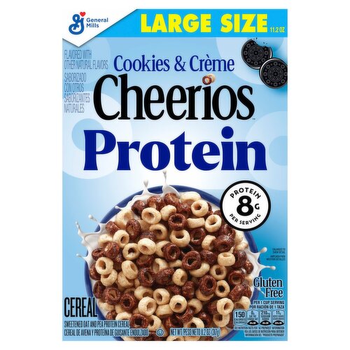 Cheerios Cookies & Crème Protein Cereal Large Size, 11.2 oz