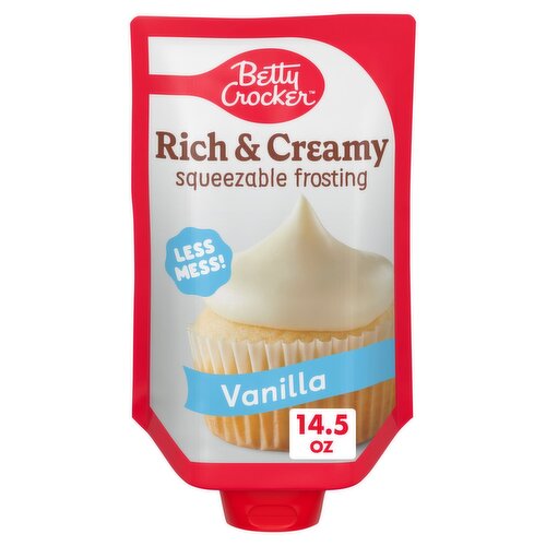 Betty Crocker Rich & Creamy Vanilla Squeezable Frosting, 14.5 oz