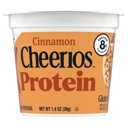 General Mills Cheerios Protein Cinnamon Sweetened Oat and Pea Protein Cereal, 1.4 oz