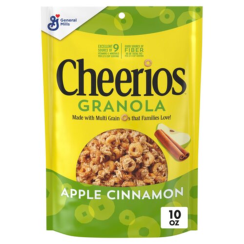 General Mills Cheerios Granola Apple Cinnamon Sweetened Multigrain Cereal, 10 oz