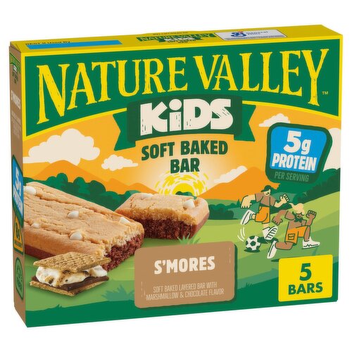 Nature Valley Kids S'mores Soft Baked Bar, 1.35 oz, 5 count