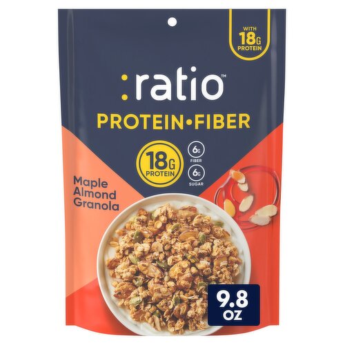 :ratio Protein-Fiber Maple Almond Granola, 9.8 oz