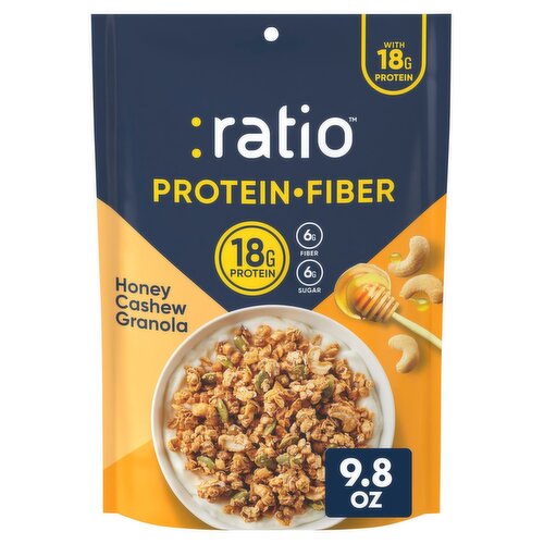:ratio Protein-Fiber Honey Cashew Granola, 9.8 oz