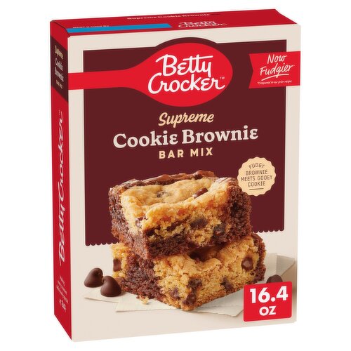 Betty Crocker Supreme Cookie Brownie Bar Mix, 16.4 oz