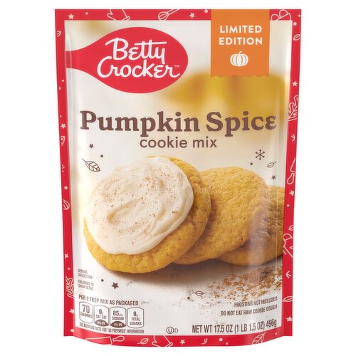 Betty Crocker Pumpkin Spice Cookie Mix Limited Edition, 17.5 oz