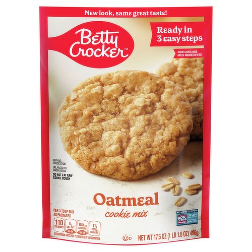 Betty Crocker Oatmeal Cookie Mix, 17.5 oz