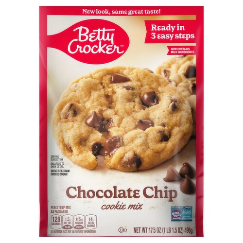 Betty Crocker Chocolate Chip Cookie Mix, 17.5 oz