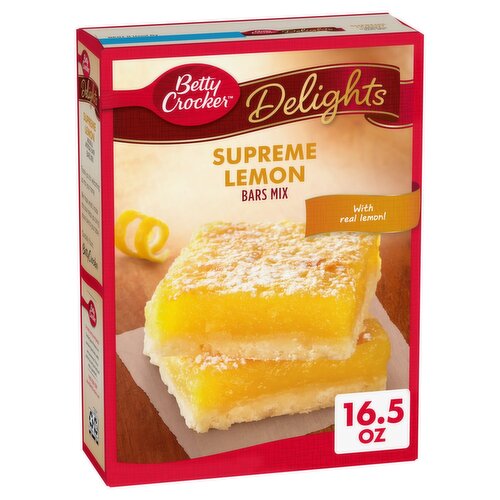 Betty Crocker Delights Supreme Lemon Bars Mix, 16.5 oz