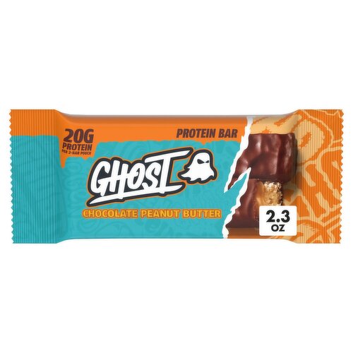 Ghost Chocolate Peanut Butter Protein Bar, 2.3 oz