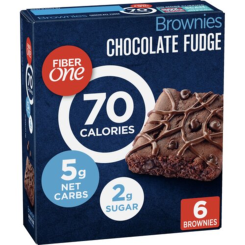 Fiber One Chocolate Fudge Brownies, 0.89 oz, 6 count