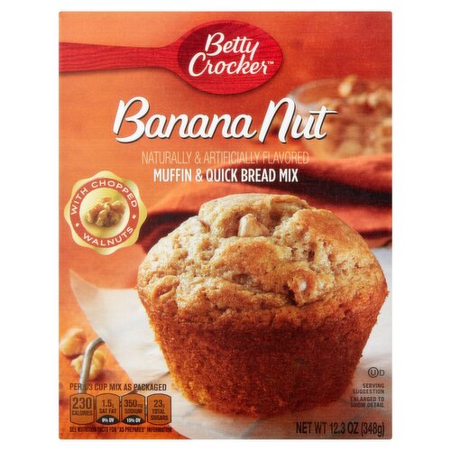 Betty Crocker Banana Nut Muffin & Quick Bread Mix, 12.3 oz