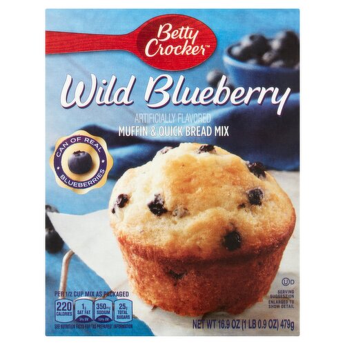 Betty Crocker Wild Blueberry Muffin & Quick Bread Mix, 16.9 oz