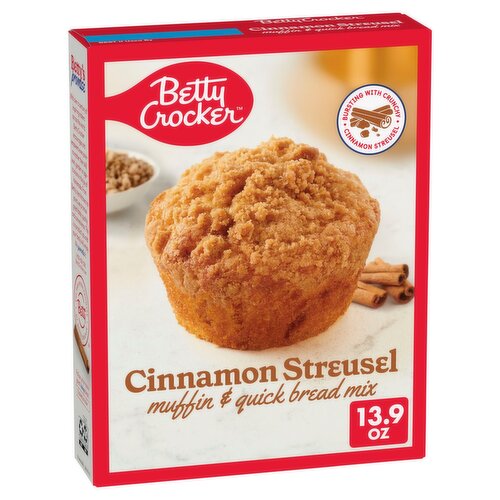 Betty Crocker Cinnamon Streusel Muffin & Quick Bread Mix, 13.9 oz