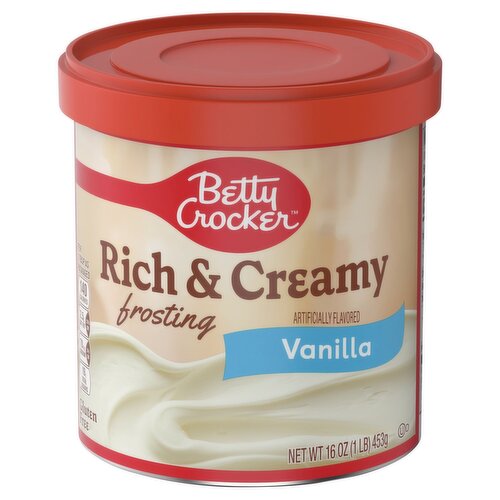 Betty Crocker Rich & Creamy Vanilla Frosting, 16 oz