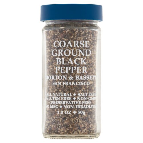 Morton & Bassett Coarse Ground Black Pepper, 1.8 oz