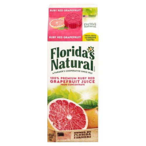 Florida's Natural Ruby Red Grapefruit Juice, 52 fl oz