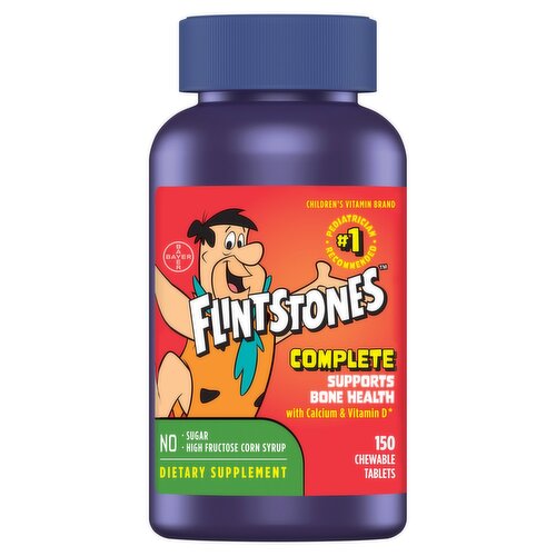 Flintstones Complete Supports Bone Health Dietary Supplement, 150 count