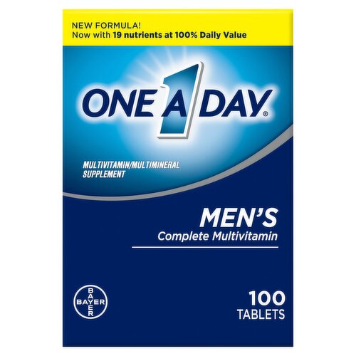 One A Day Men's Complete Multivitamin/Multimineral Supplement, 100 count