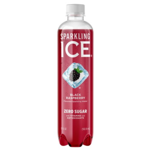 Sparkling Ice Black Raspberry Sparkling Water, 17 fl oz