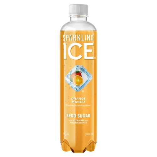 Sparkling Ice Orange Mango Flavored Sparkling Water, 17 fl oz