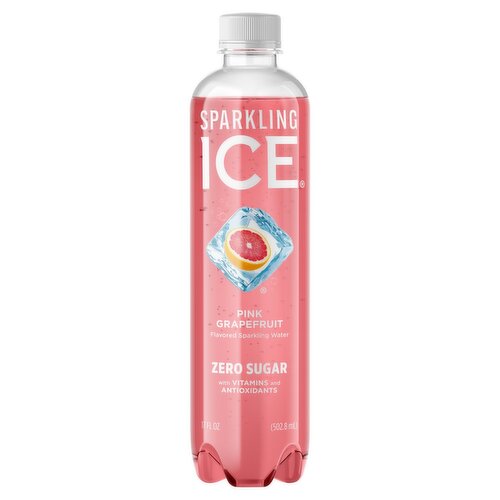 Sparkling Ice Zero Sugar Pink Grapefruit Flavored Sparkling Water, 17 fl oz