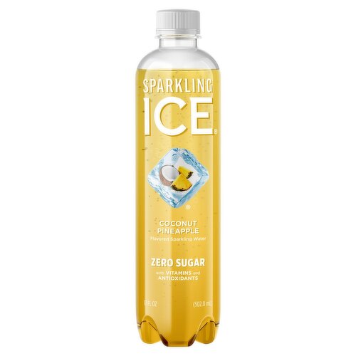 Sparkling Ice Coconut Pineapple Flavored Sparkling Water, 17 fl oz