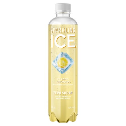 Sparkling Ice Classic Lemonade Flavored Sparkling Water, 17 fl oz