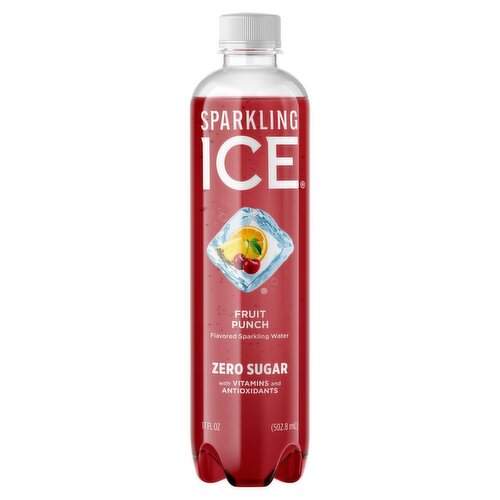 Sparkling Ice Zero Sugar Fruit Punch Flavored Sparkling Water, 17 fl oz