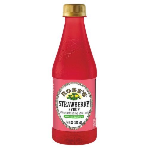 ROSE'S Strawberry Syrup, 12 fl oz